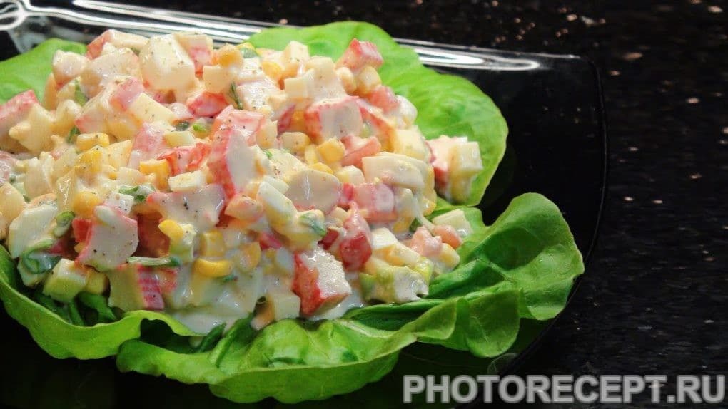 Салаты с яйцами кукурузой рецепты с фото