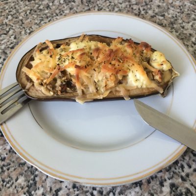 Фаршированный баклажан с творогом и сыром - рецепт с фото Фаршированный баклажан с творогом и сыром - рецепт с фото