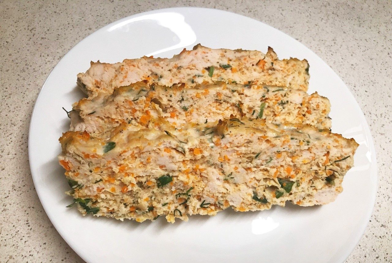 Мясная буханка из курицы