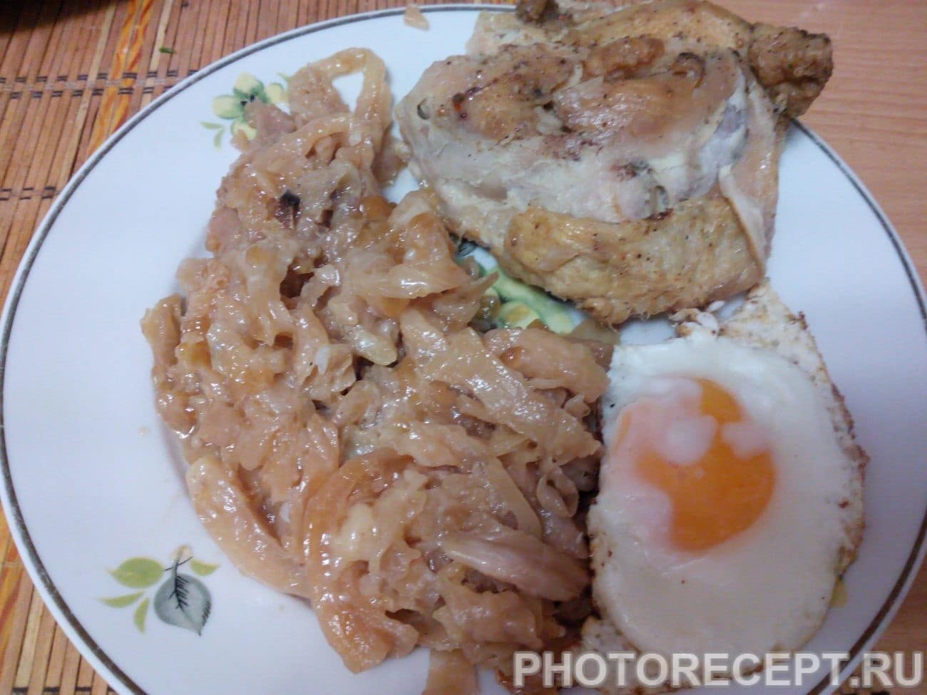 Капуста запеченная с курицей