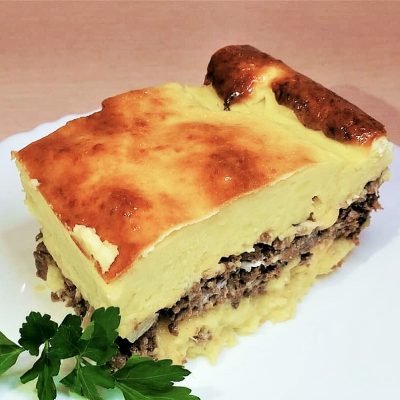 Картофельная запеканка с мясным фаршем - рецепт с фото