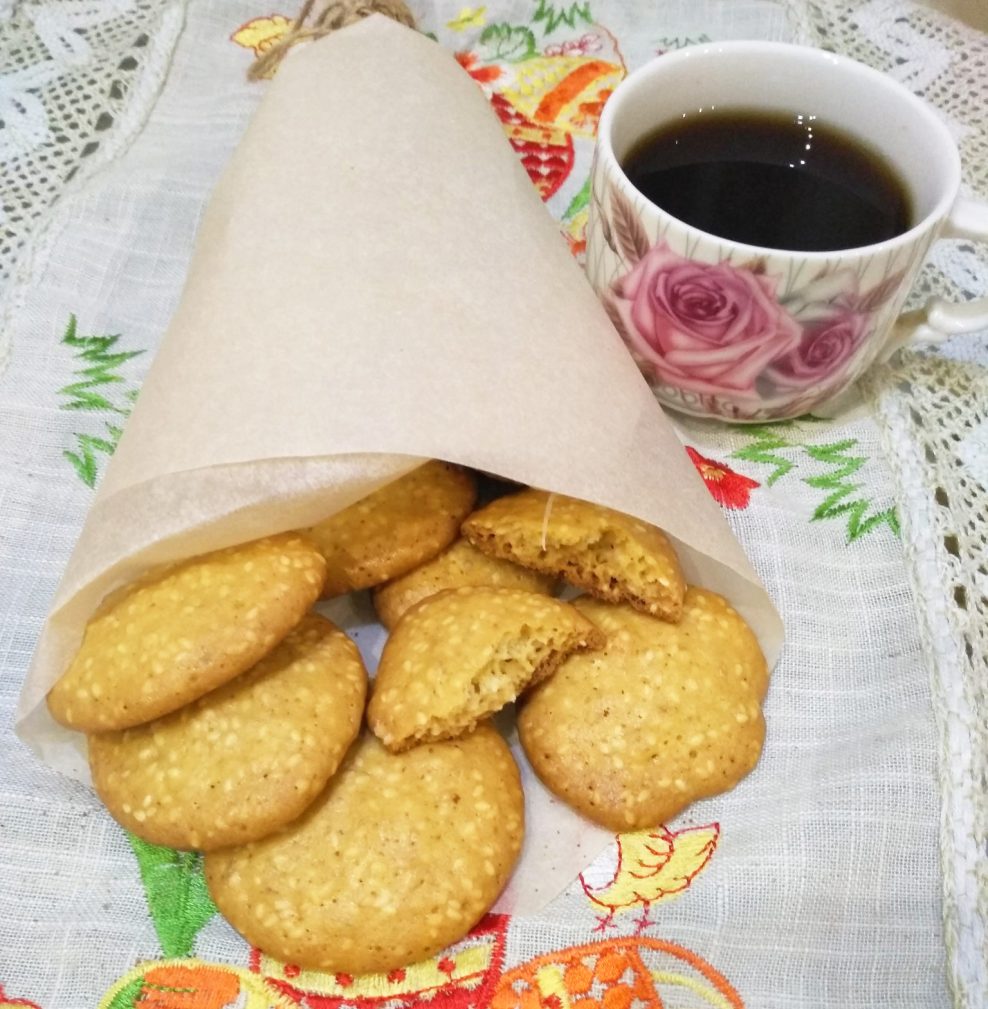 Невероятно вкусное ароматное печенье с кунжутом