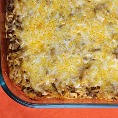 Запеканка из капусты со свиным фаршем и рисом - рецепт с фото