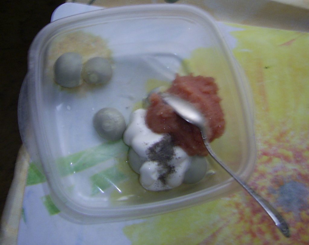 Яйца-грибочки