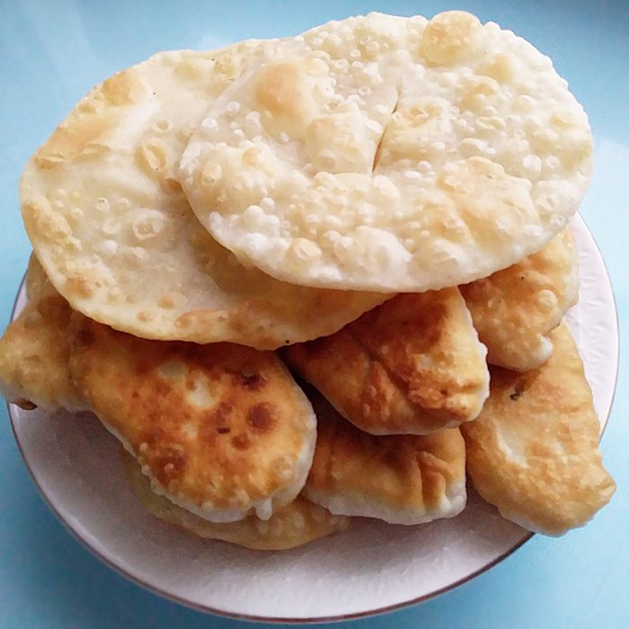 Жареные пирожки с картошкой по-казахски