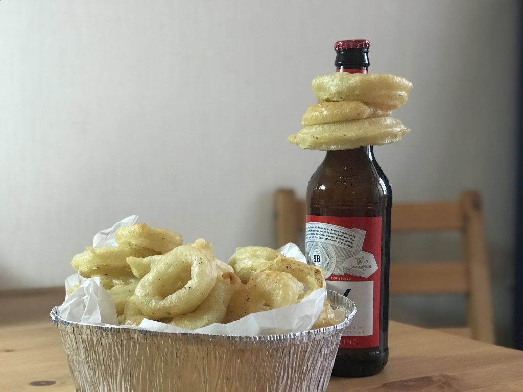 Луковые кольца в пивном кляре