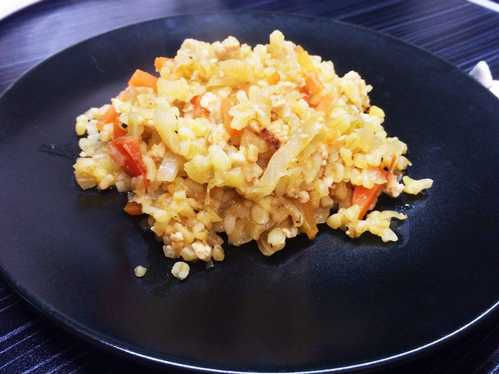 Голубцы ленивые с булгуром и курицей
