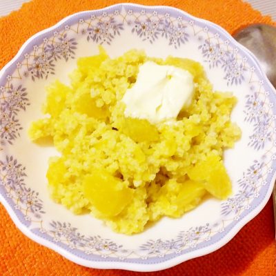 Пшенная каша с тыквой на молоке - рецепт с фото