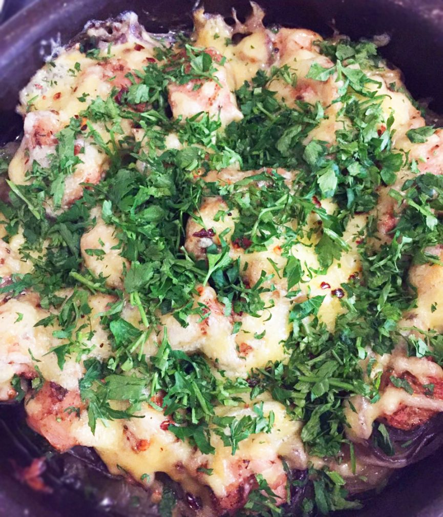 Индейка с картофелем и сыром, в духовке