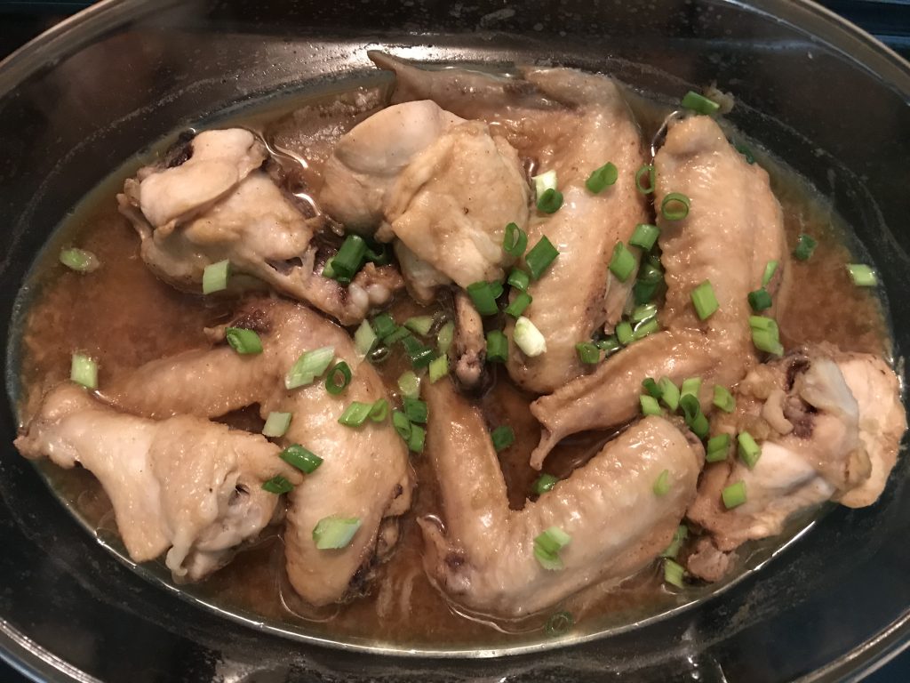 Запеченные чесночные куриные крылышки