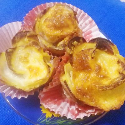 Фото рецепта - Картофельные розочки с беконом и адыгейским сыром - шаг 6