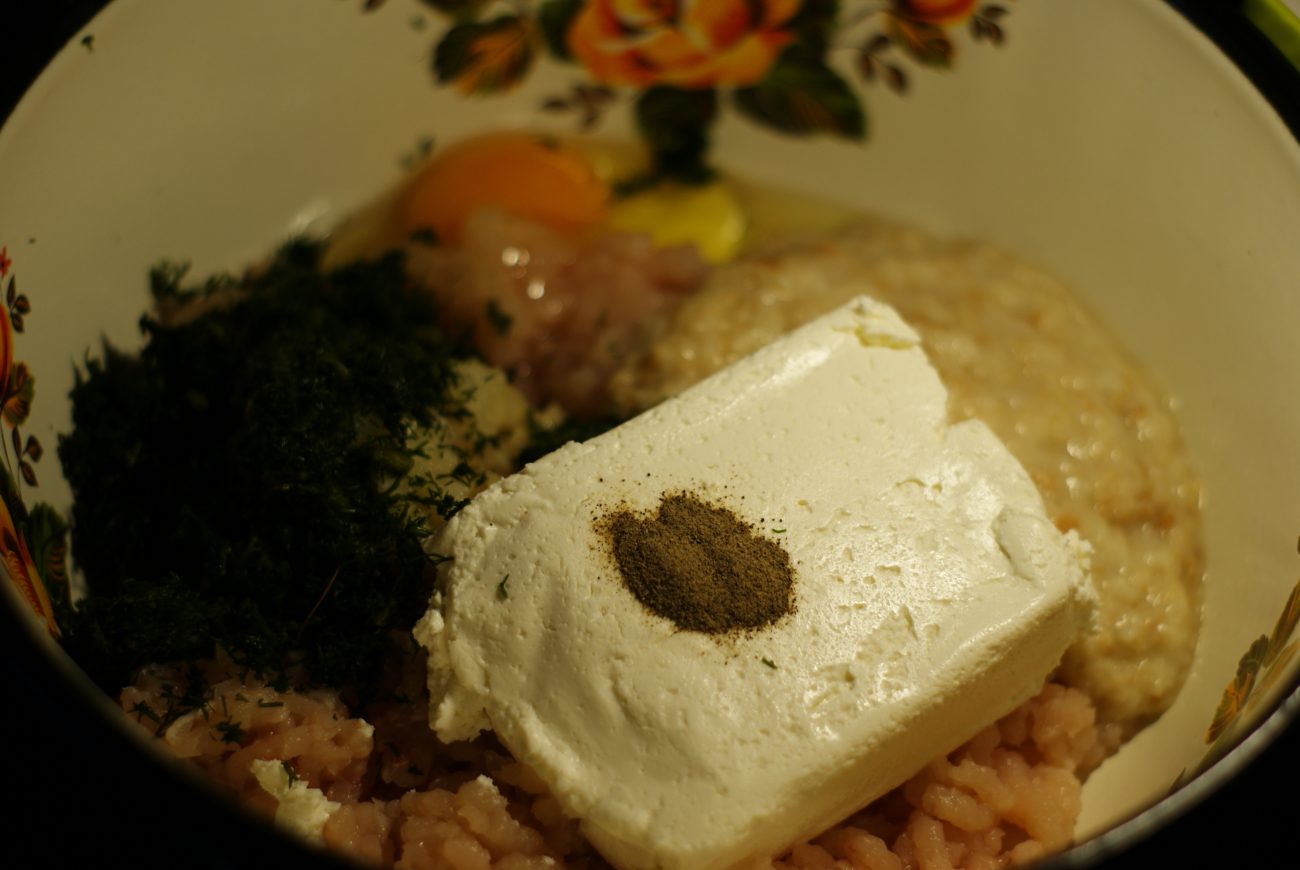 Куриные котлеты с творогом