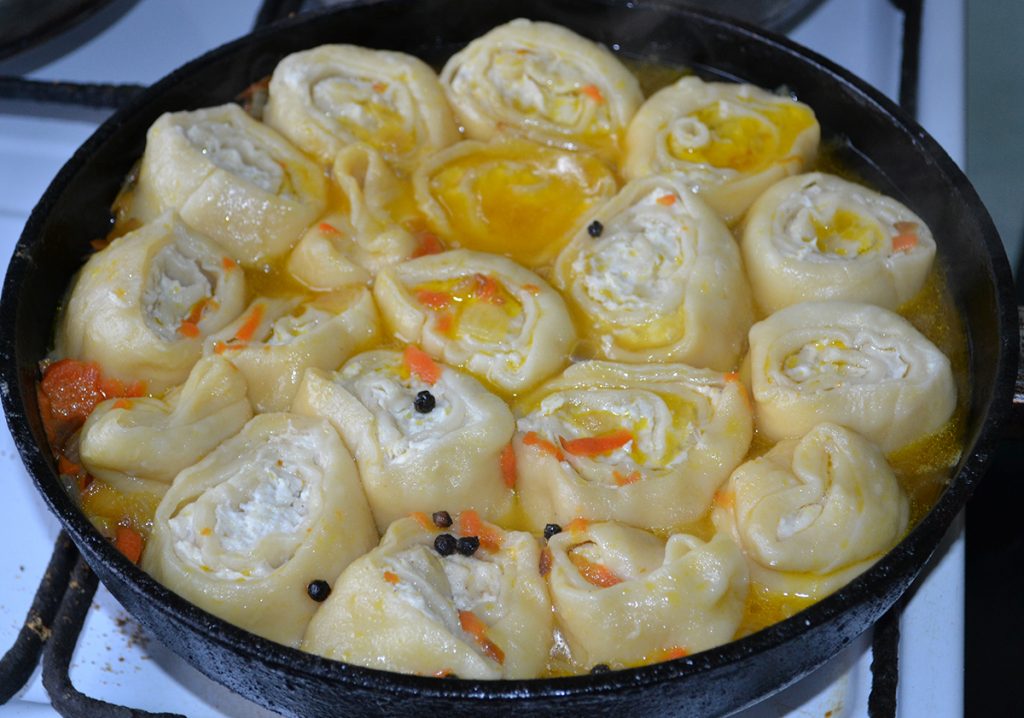 Фото рецепта - Ленивые пельмени с куриным фаршем - шаг 10