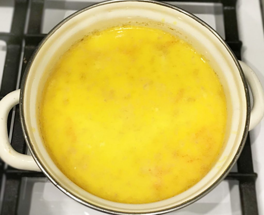 Сливочный суп с горбушей и картофелем