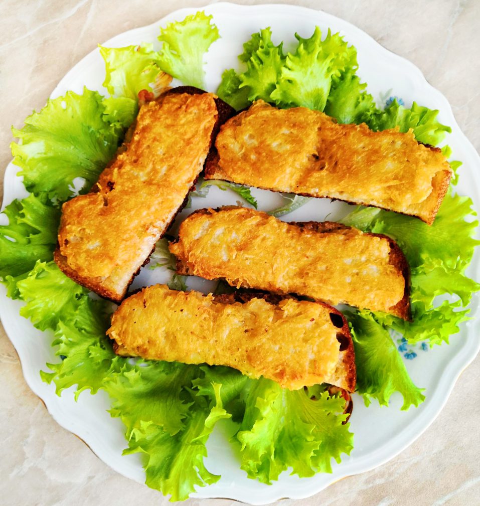 Картофельные драники на хлебе