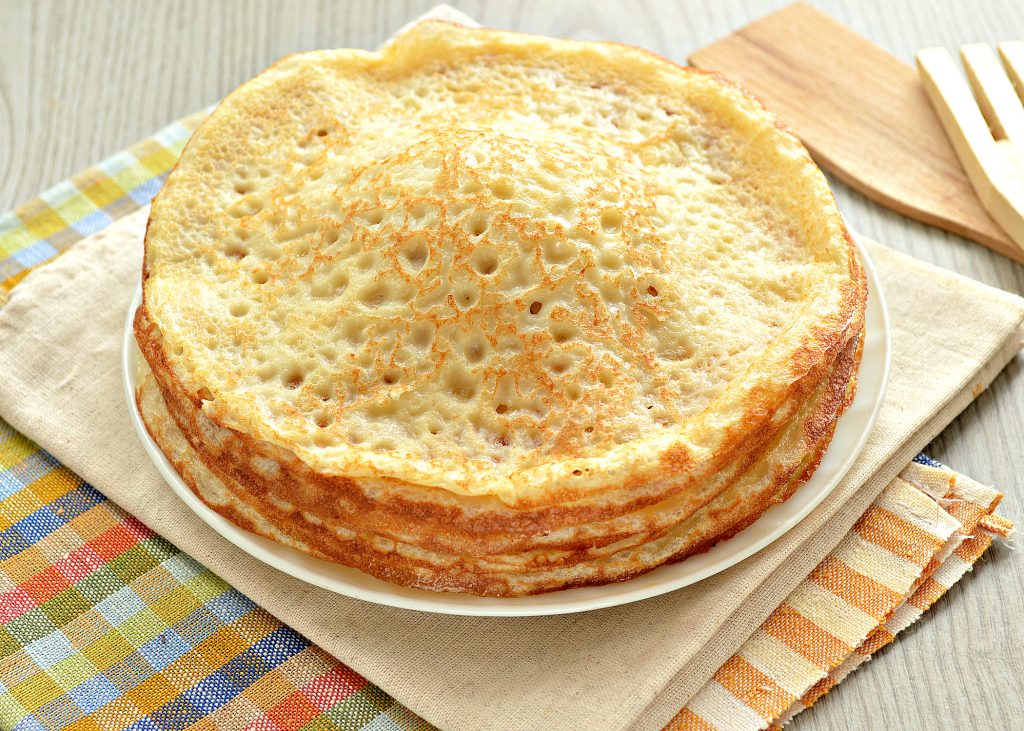 Идеальные блины на молоке и сливочном масле