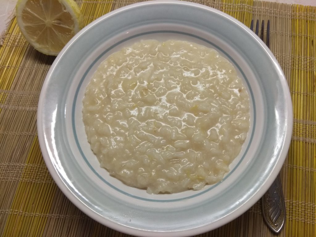 Лимонное ризотто с сыром