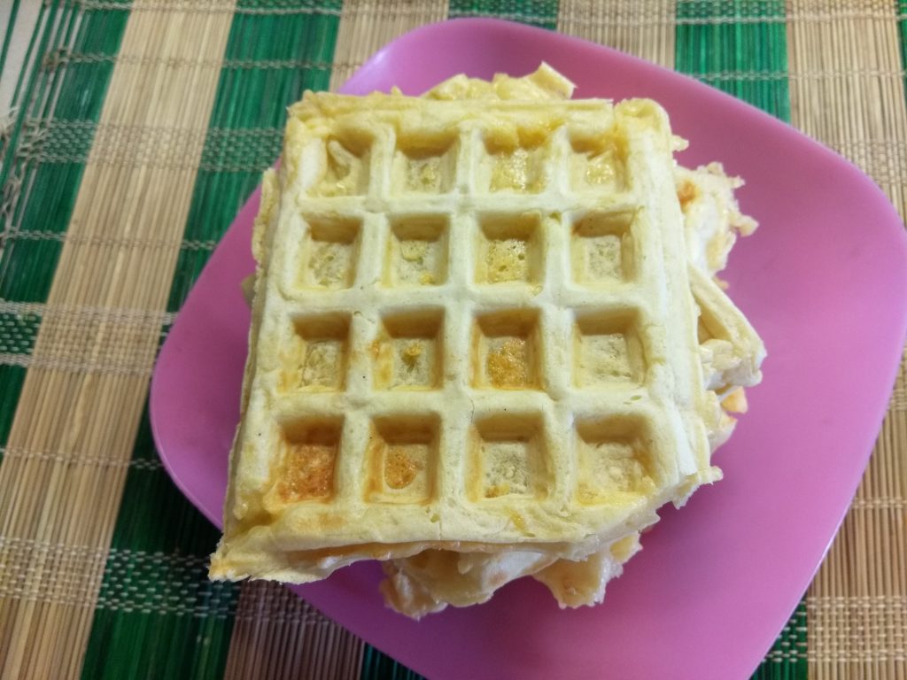 Сырные вафли на молоке
