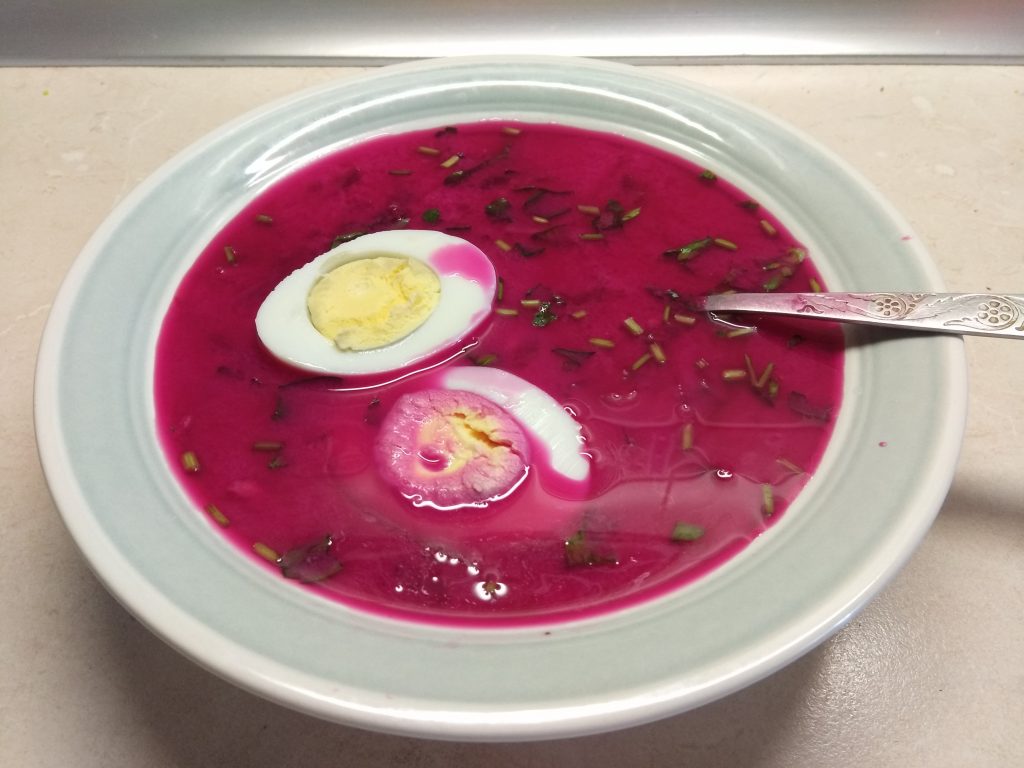 Холодник свекольный с огурцами (свекольник)