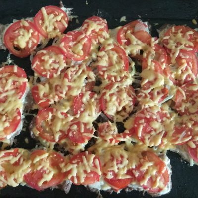 Фото рецепта - Запеченное мясо по-французски с помидорами - шаг 4