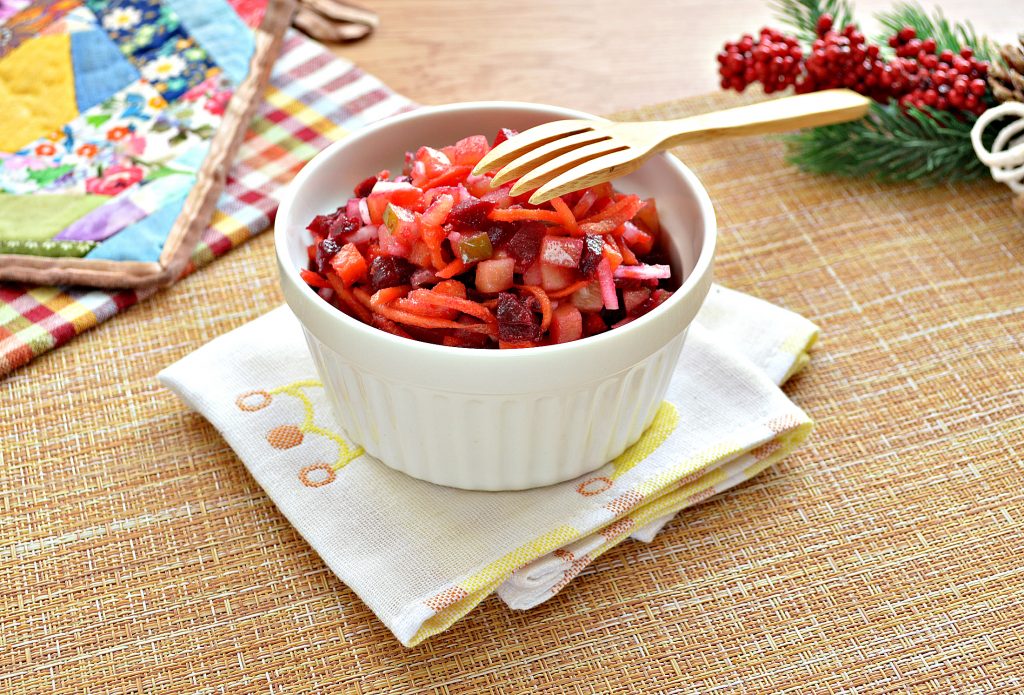 Винегрет с морковкой по-корейски