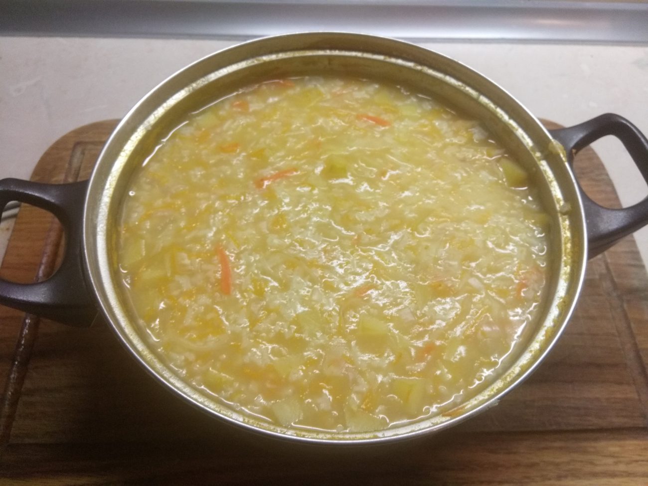 Постный суп из пшена