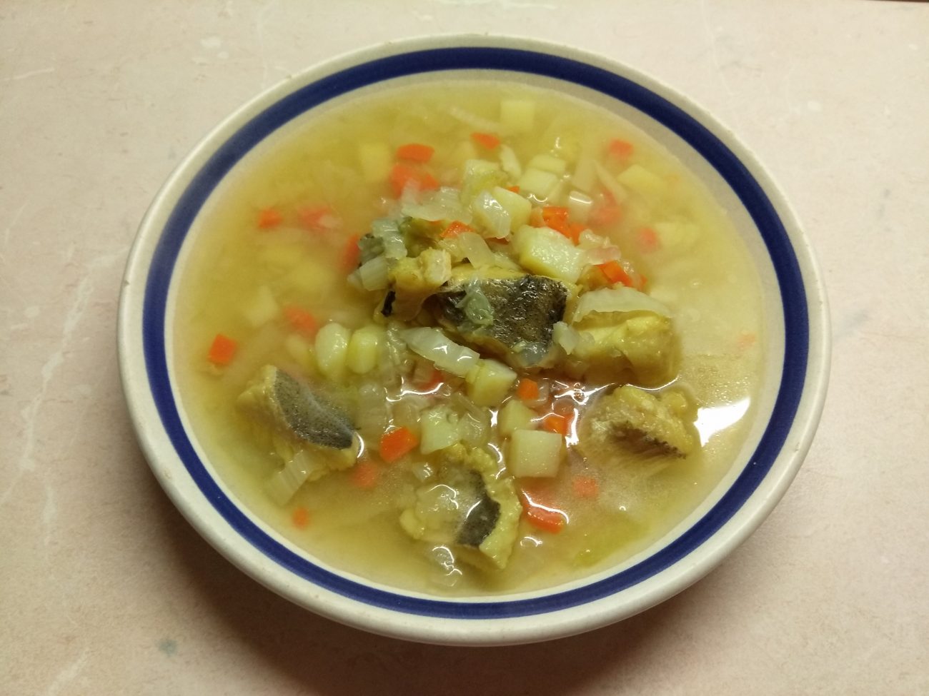 Суп с пекинской капустой и хеком