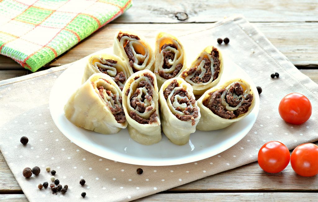 Ленивые манты с мясным фаршем