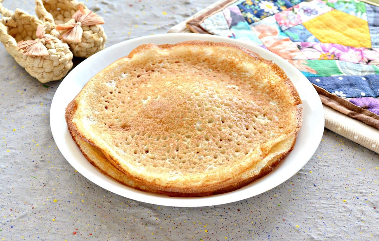 Ажурные блины с дырочками