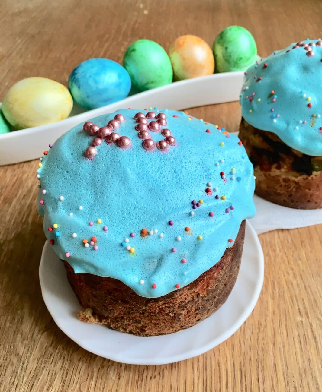 Пасхальный творожный кулич
