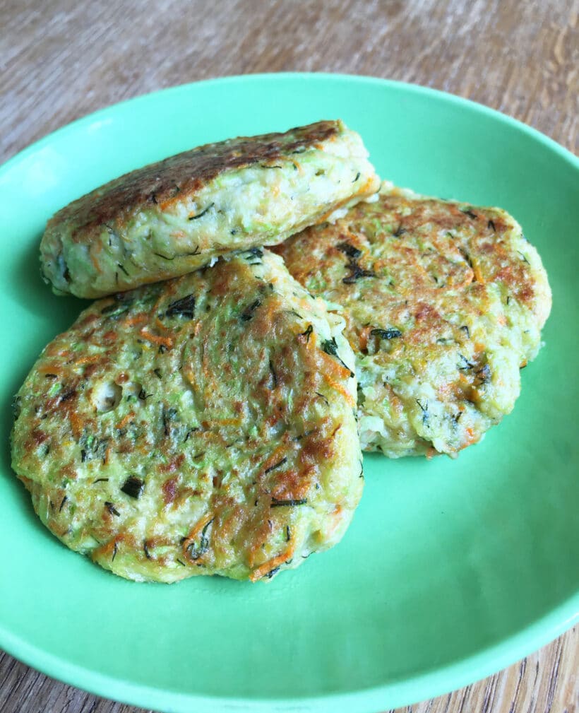 Кабачковые оладьи с овсяной мукой