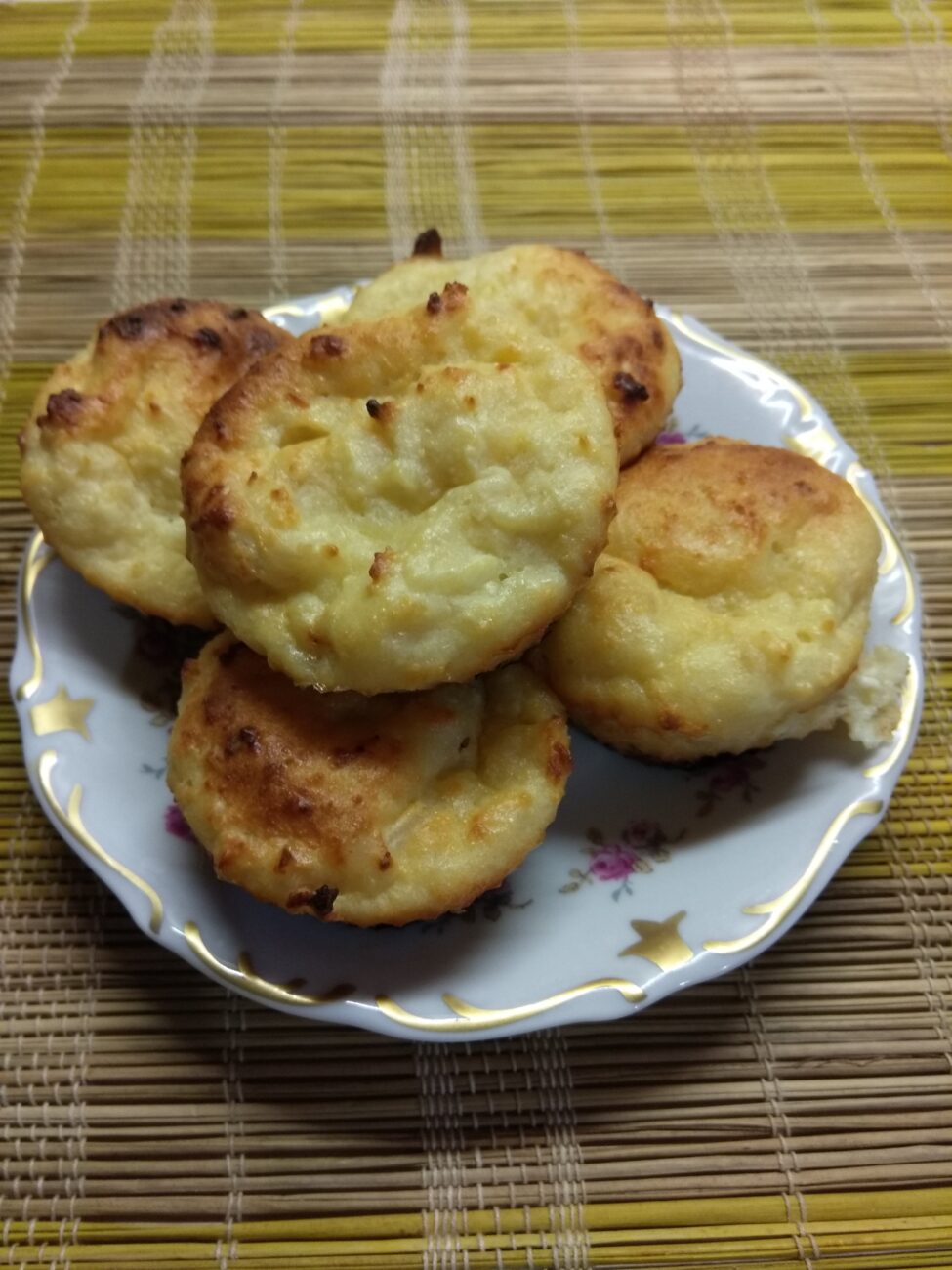 Творожные кексы с мякотью кокоса