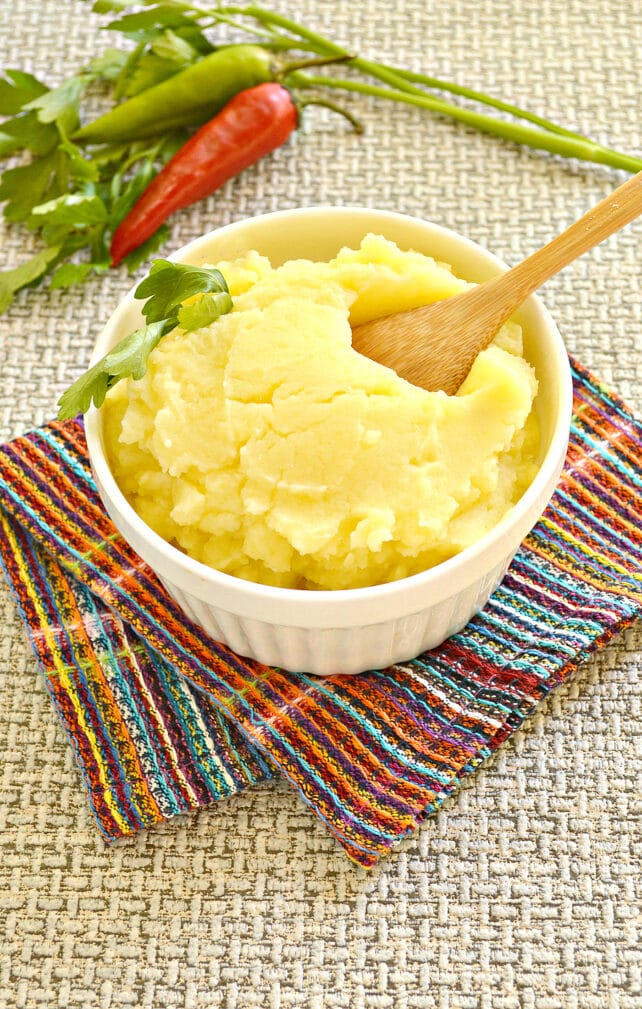 Картофельное пюре без молока с яйцом