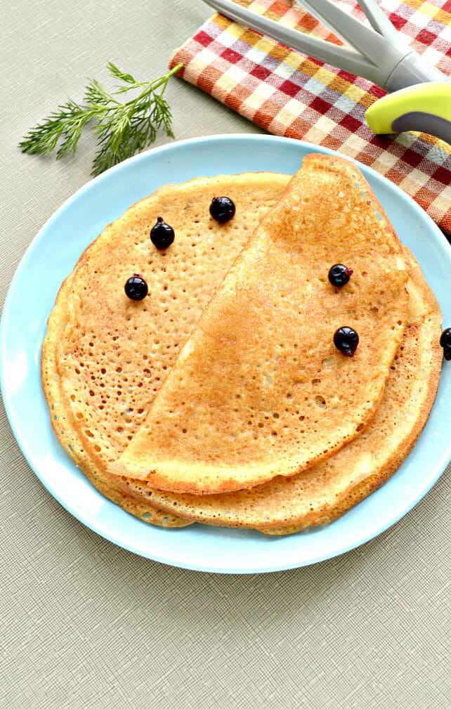 Заварные блины с дырочками
