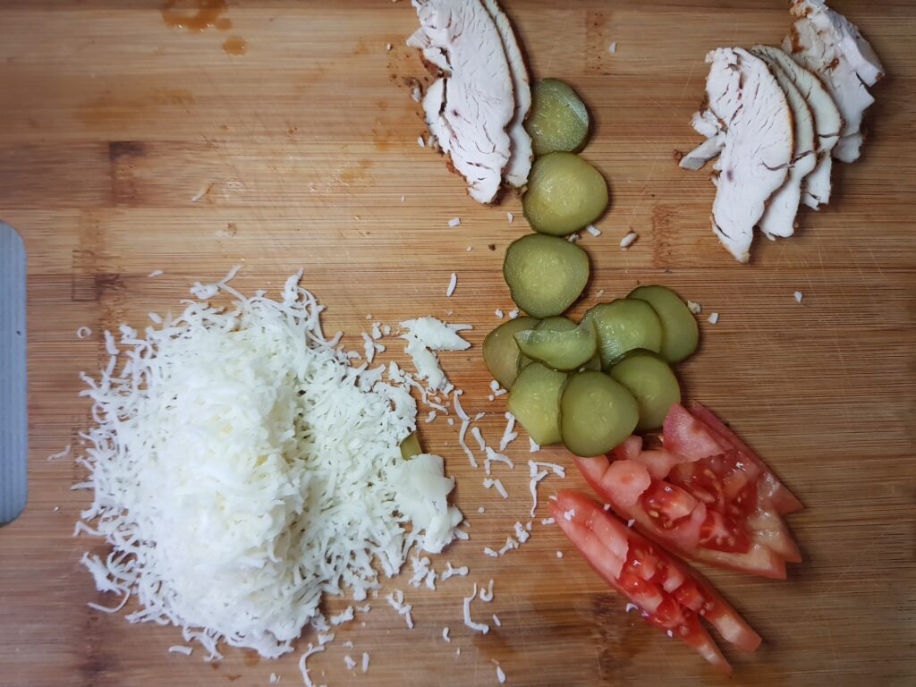 Фото рецепта - Овсяноблин с индейкой и овощами - шаг 3