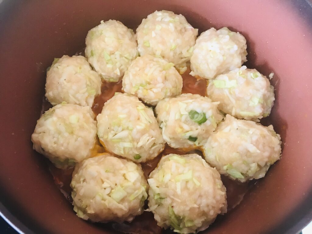 Фото рецепта - Ленивые голубцы с куриным фаршем в казане - шаг 5