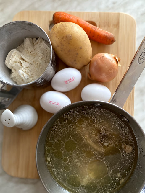 Фото рецепта - Суп с клёцками и овощами - шаг 1