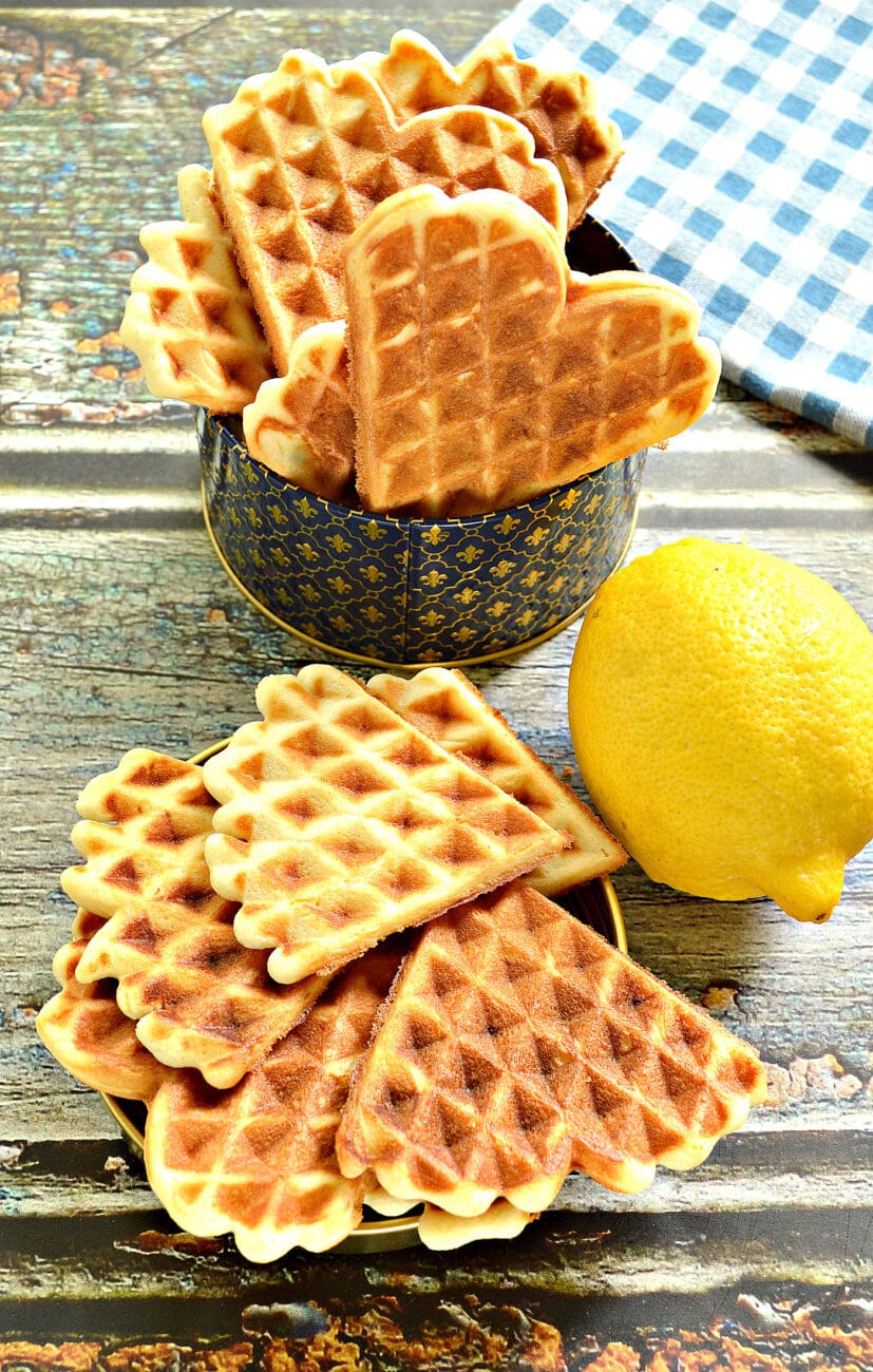 Вафли с лимоном