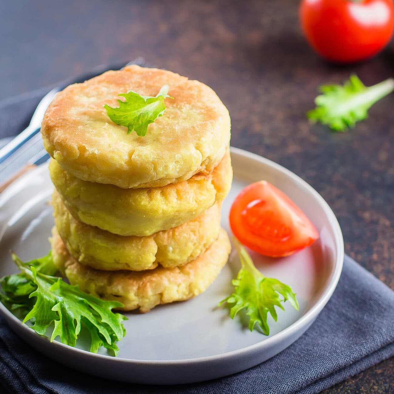 Картофельные котлеты с сыром