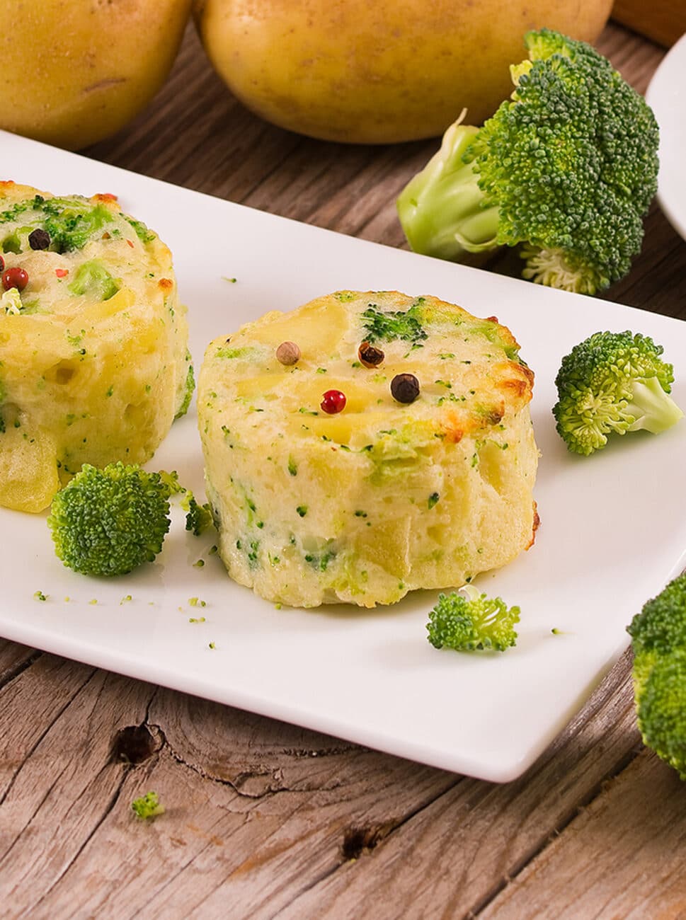 Картофельная запеканка с брокколи и сыром