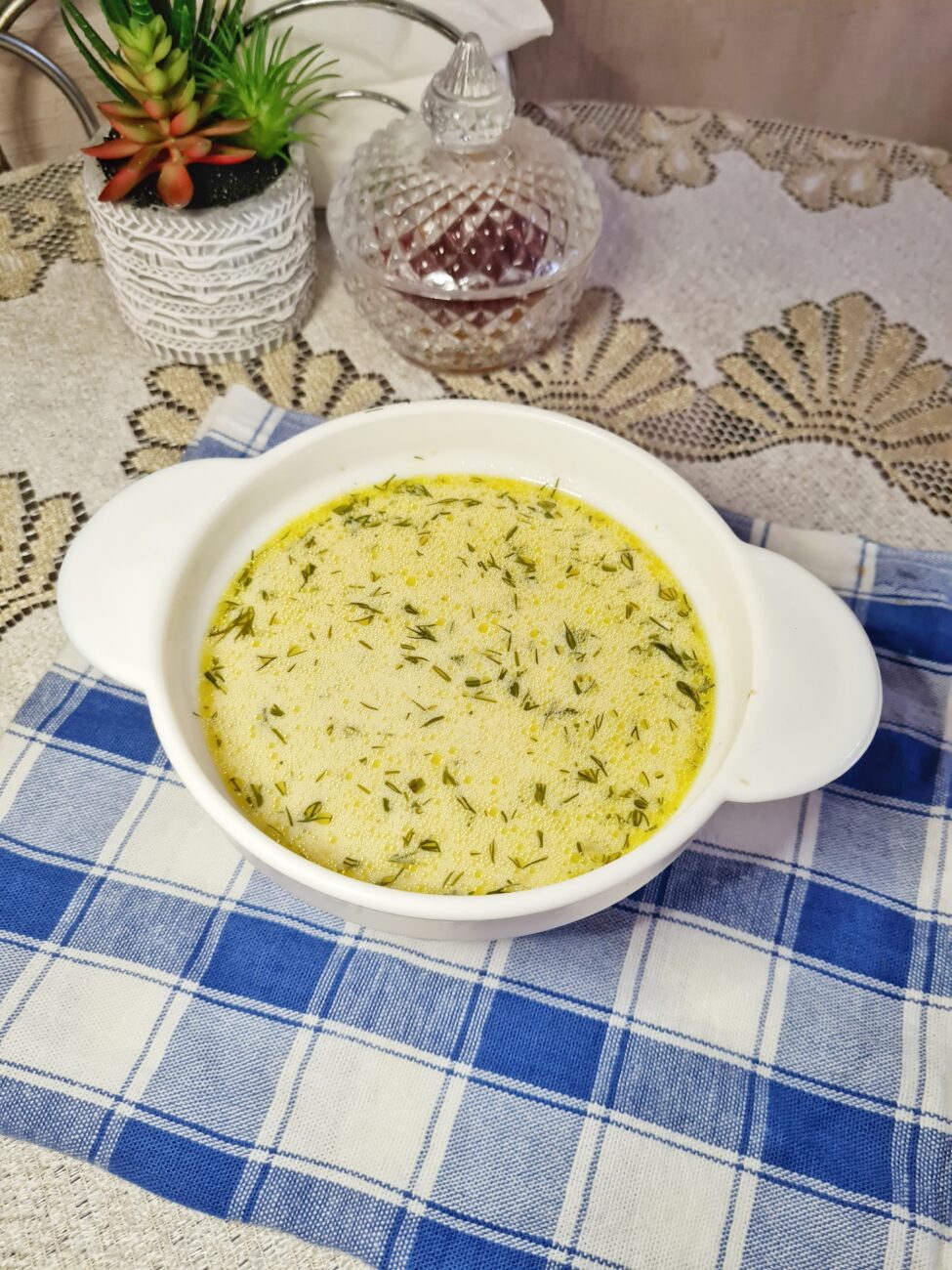 Сливочный суп с грибами
