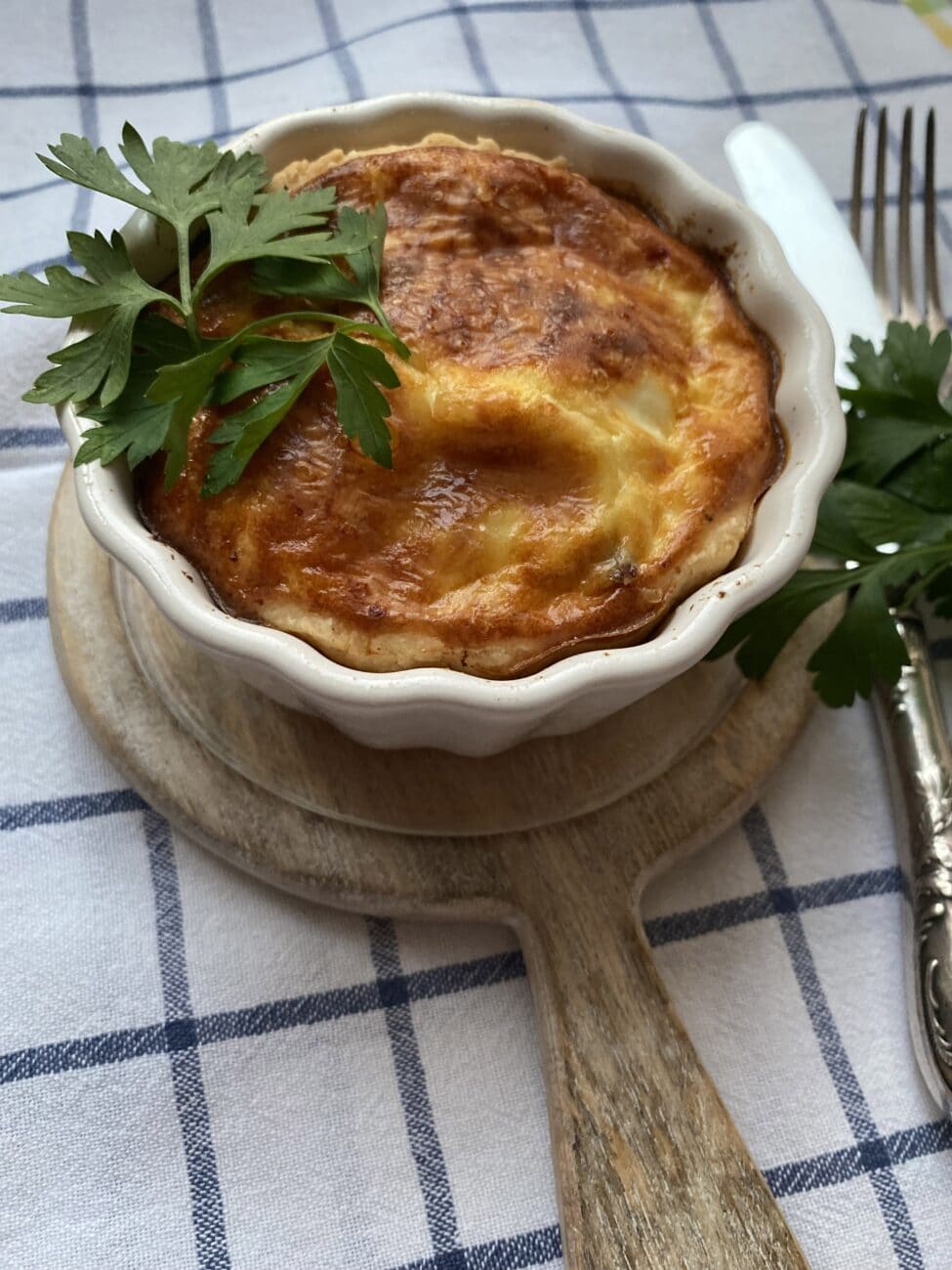 Киш с курицей с грибами