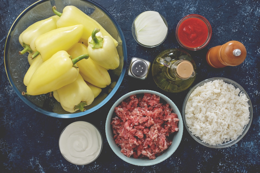 Фото рецепта - Фаршированный перец с мясом и рисом - шаг 1