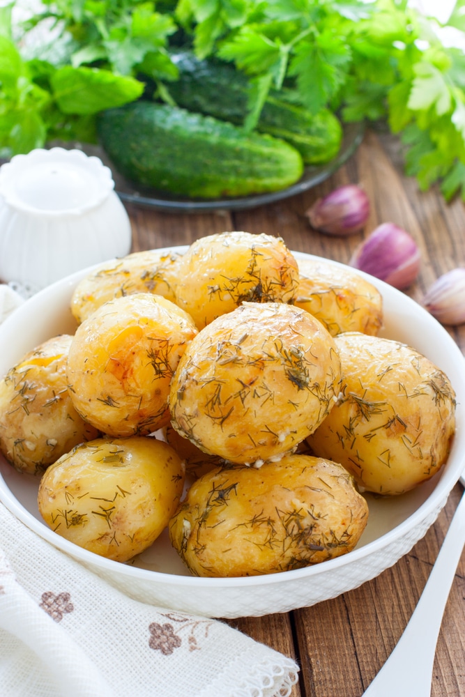 Запечённый картофель в рукаве