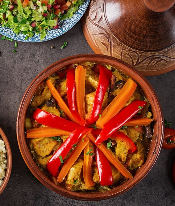 Куриное мясо с овощами