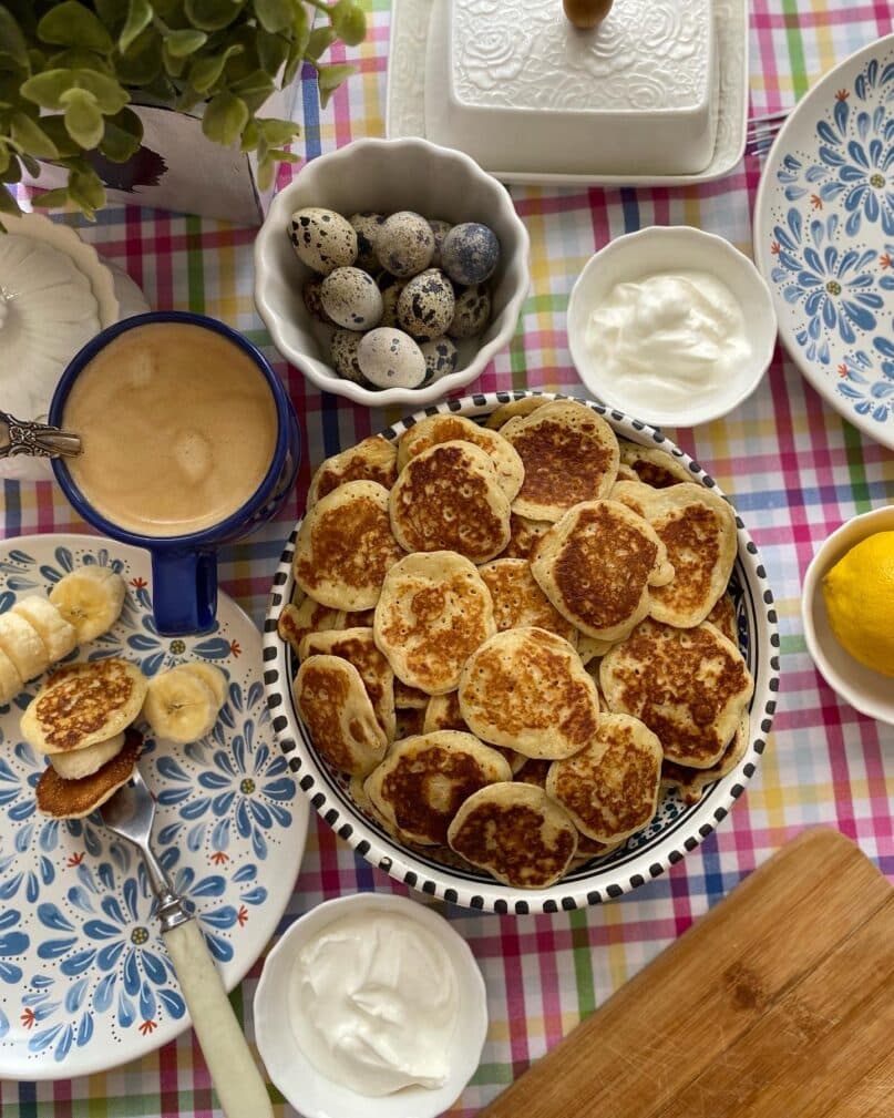Панкейки с грушей (оладушки)