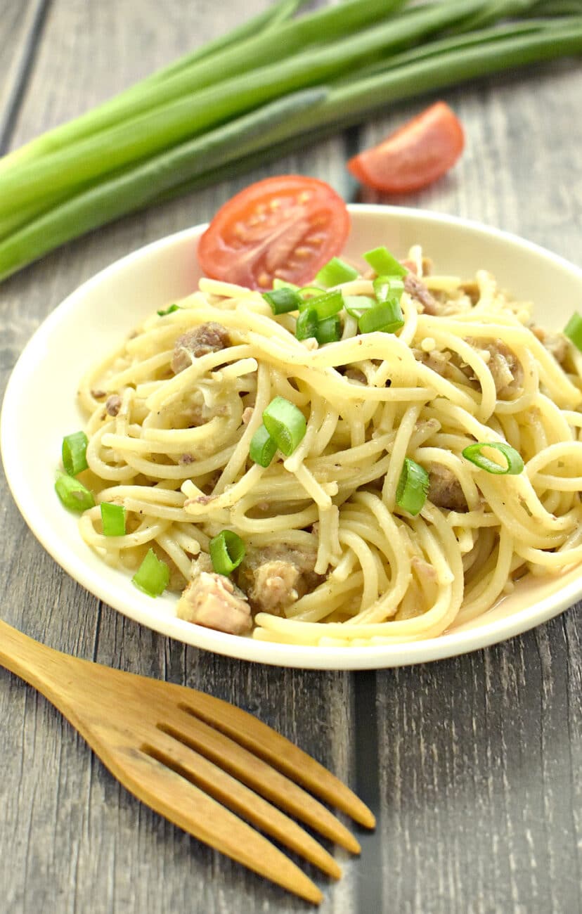 Макароны по-флотски с тушенкой