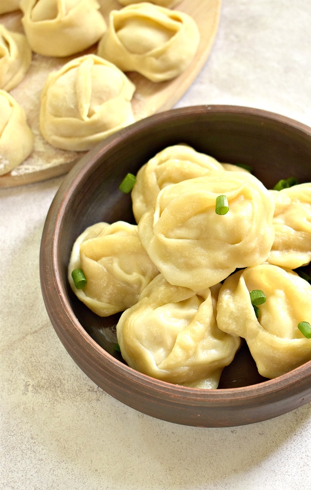 Манты с индейкой и кабачками