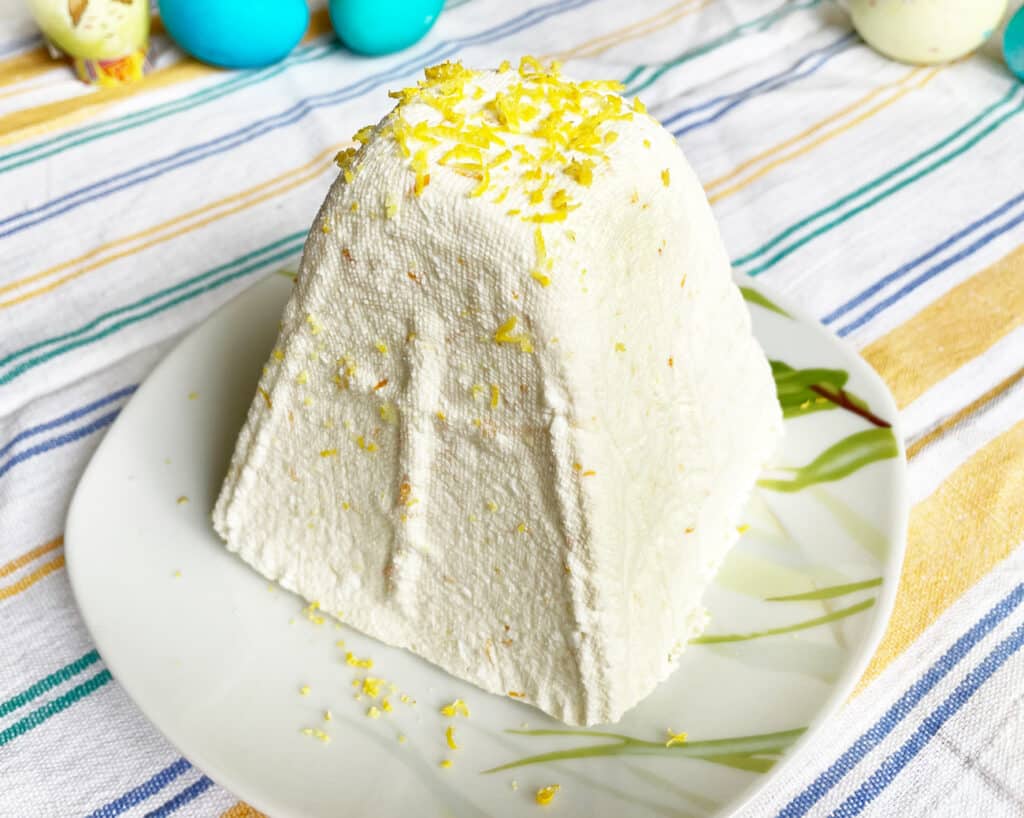 Фото рецепта - ПП творожная пасха с цитрусами и йогуртом - шаг 5