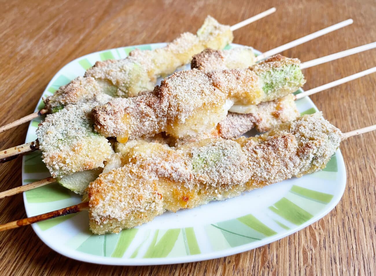 Овощной шашлык из кабачков